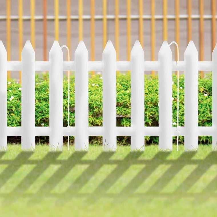 Vilde, płotek ogrodowy biały 30-30 cm 10 szt.
