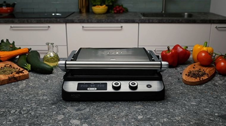 Adler, grill elektryczny 2w1, LED