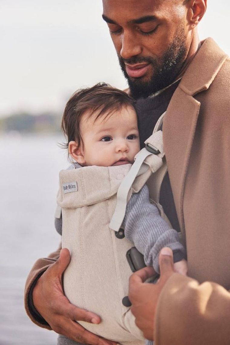 BabyBjörn, Harmony, nosidełko, woven, jasny beż