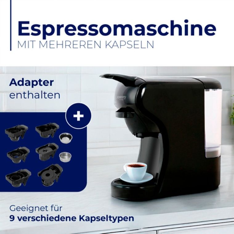 Camry, Multi-Ekspres, ekspres ciśnieniowy, wielokapsułkowy