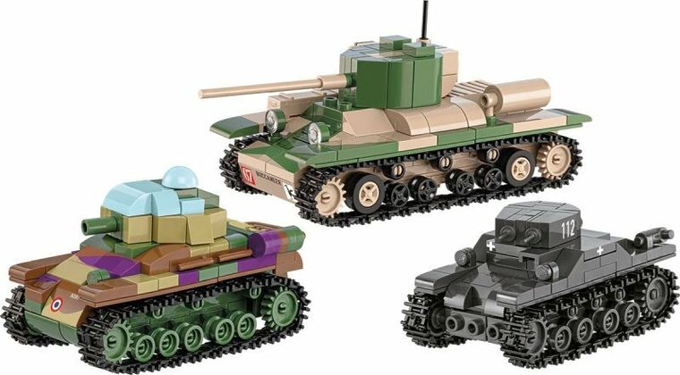 Cobi, Historical Collection WWII, Renault Valetine Panzer I, 1:48, klocki, 595 elementów