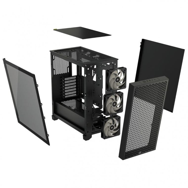 Corsair, obudowa komputerowa, 3000D Airflow RGB TG Mid-Tower, czarna