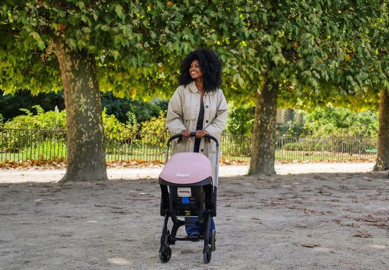 Doona, Doona I, mobilny fotelik samochodowy, blush pink