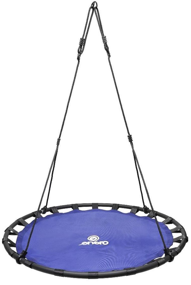 Enero, huśtawka ogrodowa, bocianie gniazdo, 120 cm, niebieska