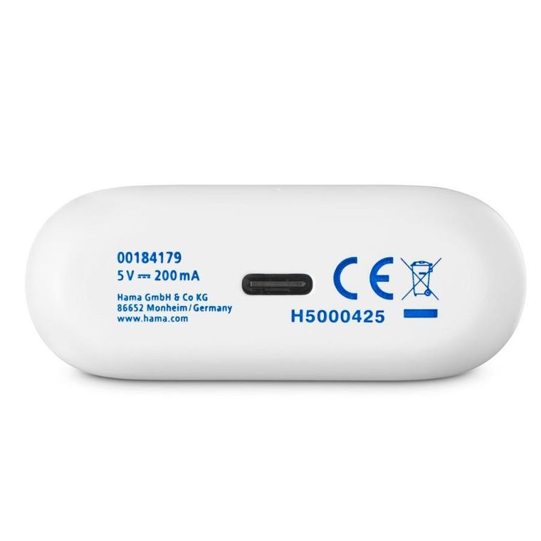 Hama, słuchawki bezprzewodowe, passion clear II, anc białe