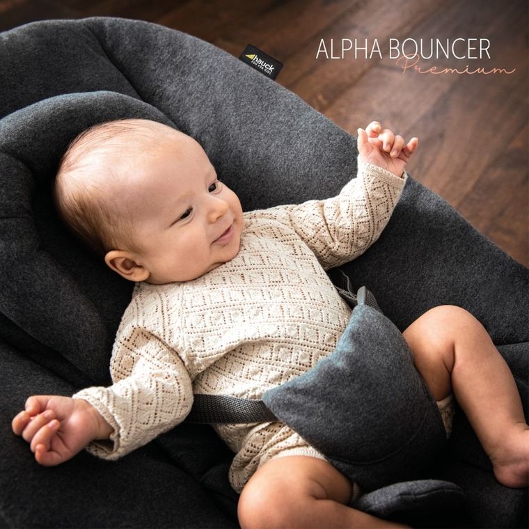 Hauck, Alpha Premium, leżaczek, Grey