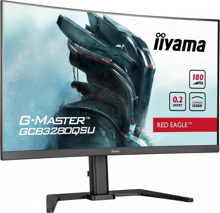 Iiyama, monitor, 32", GCB3280QSU-B2, VA, QHD, 180Hz, 1500R, 0,2ms, 4xUSB, 350cd