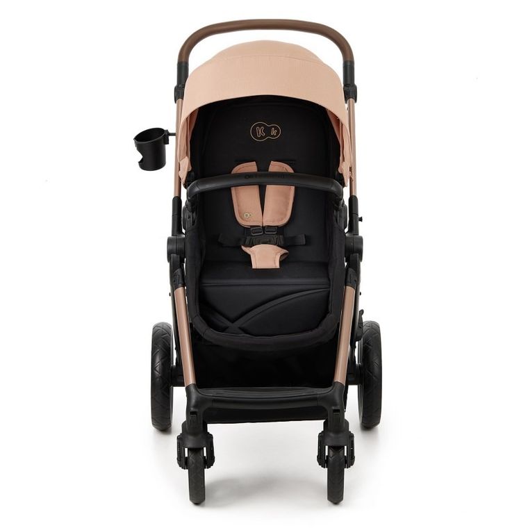 Kinderkraft, Moov 2, Eva Wheels, wózek wielofunkcyjny 4w1, Sand Beige