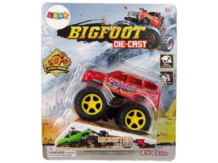 Lean Toys, BigFoot Die-Cast, pojazd z napędem i rampą, 1 szt.