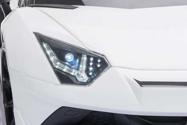 Lean Toys, Lamborghini Aventador SX2028, pojazd na akumulator, biały
