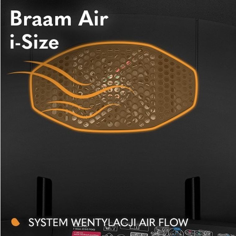 Lionelo, Braam Air, fotelik samochodowy, Black Carbon, 40-150 cm