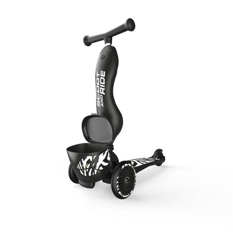 Scoot & Ride, Highwaykick 1, Lifestyle, jeździk i hulajnoga 2w1, Zebra
