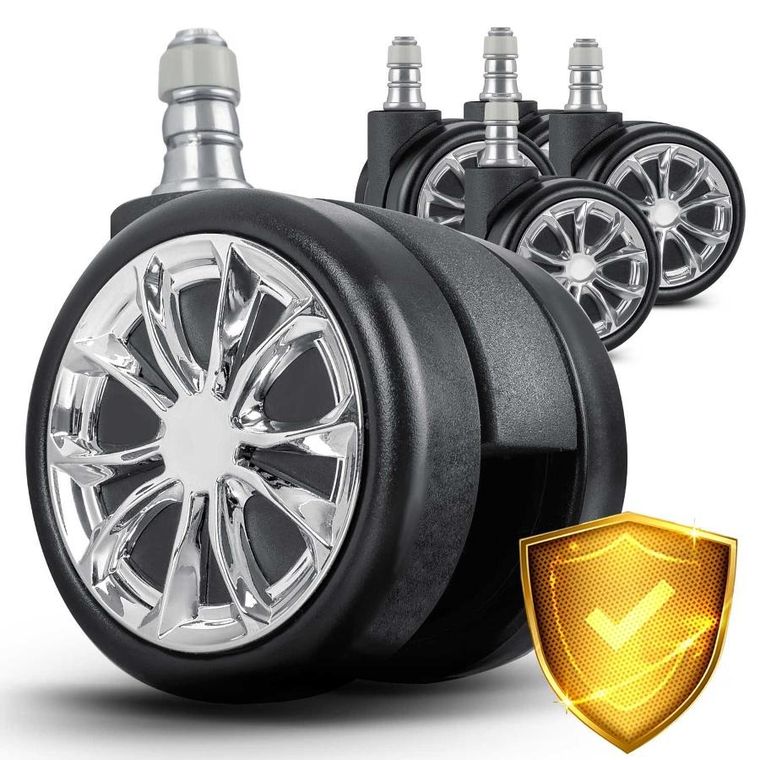 Sofotel, kółka gumowane do foteli, czarne, 5 szt.