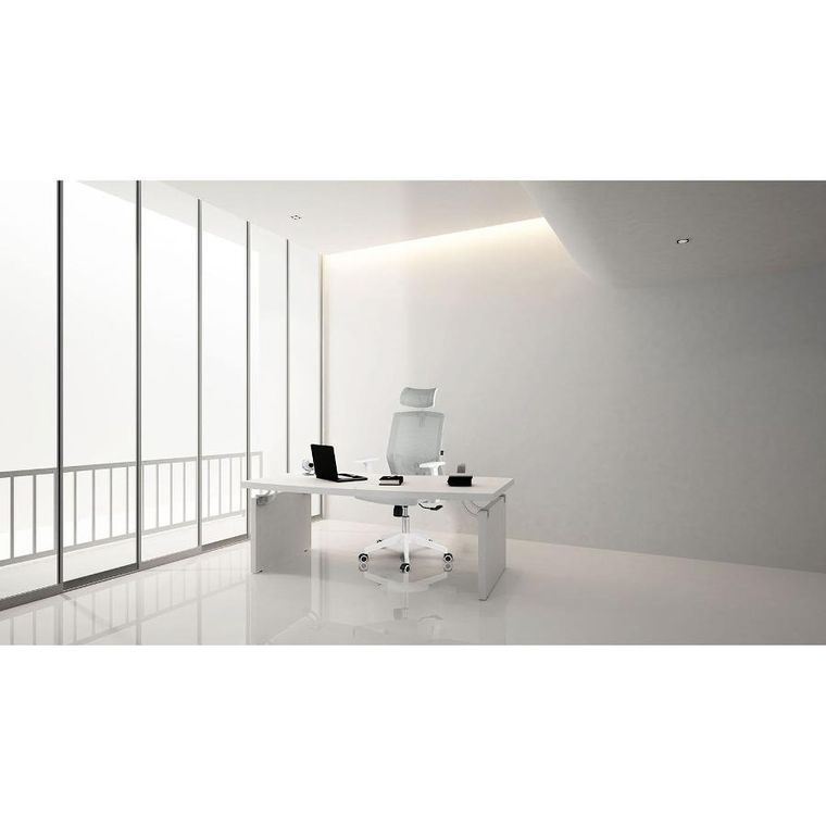 Sofotel, Rotar, fotel biurowy z mikrosiatki, szary