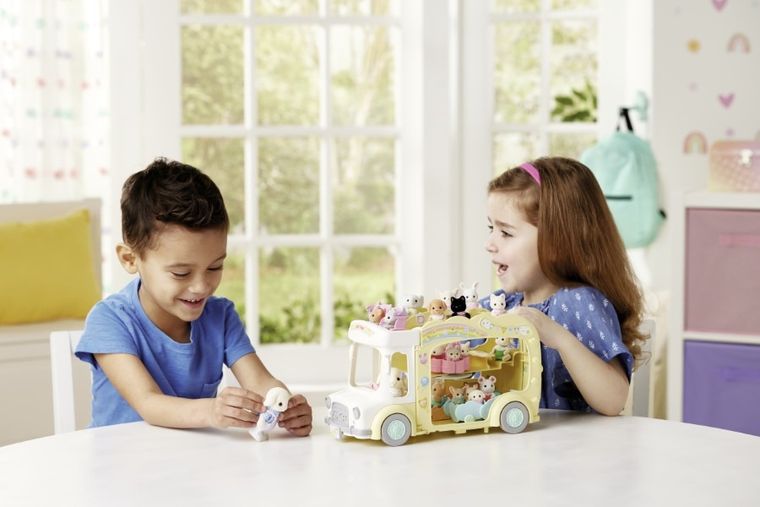 Sylvanian Families, Kolorowy Autobus, rozkładany pojazd, 5744