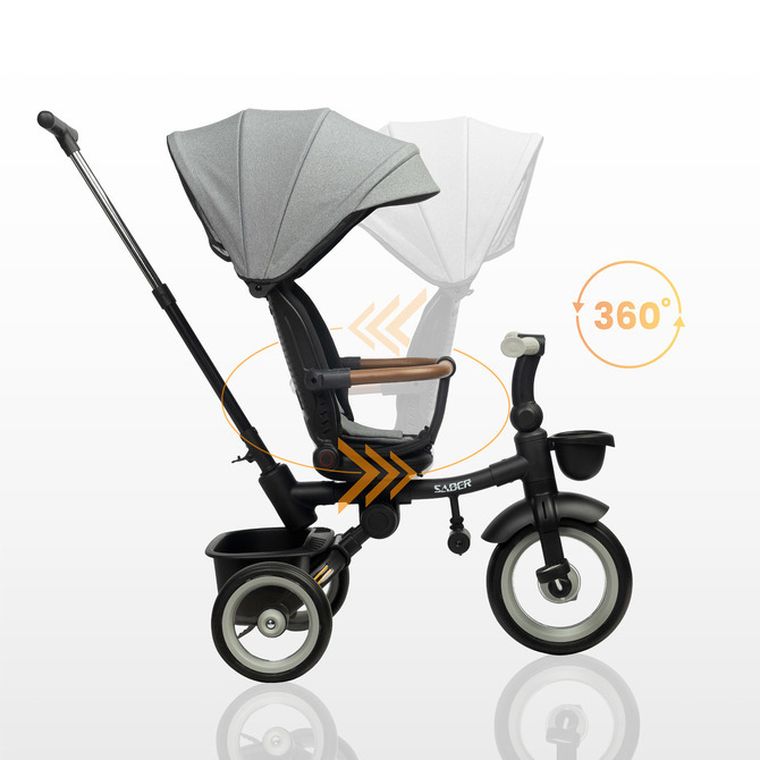 Toyz, Saber, rowerek 3-kołowy, light pink