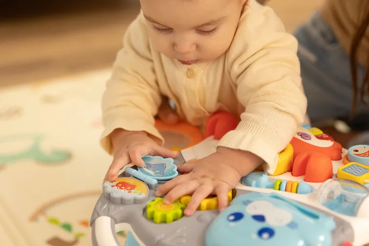 Toyz, Spark, chodzik, stolik edukacyjny, 2w1, grey