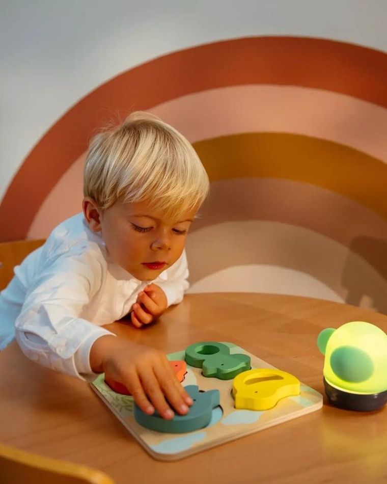 Yumi Yay, 3w1: karuzela nad łóżeczko, drewniane zabawki, układanka