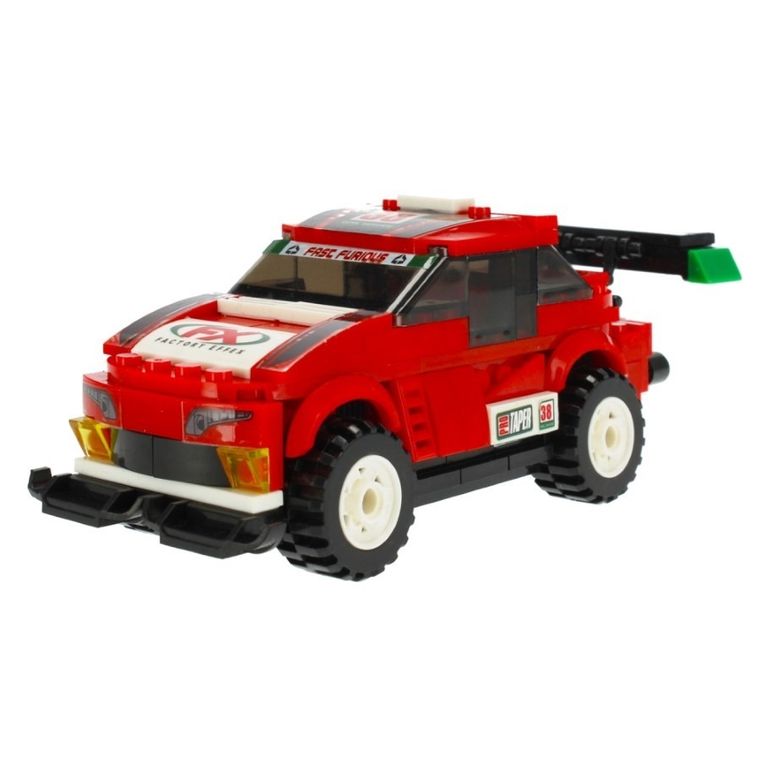 Alleblox, samochód wyścigowy, klocki konstrukcyjne, 255 elementów