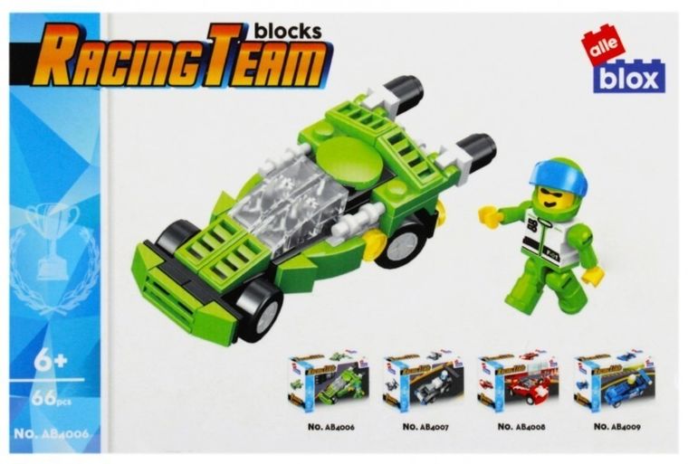 Alleblox, samochód wyścigowy, klocki konstrukcyjne