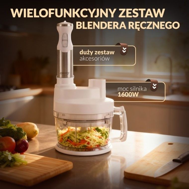 Camry, blender ręczny, zestaw, 1600W