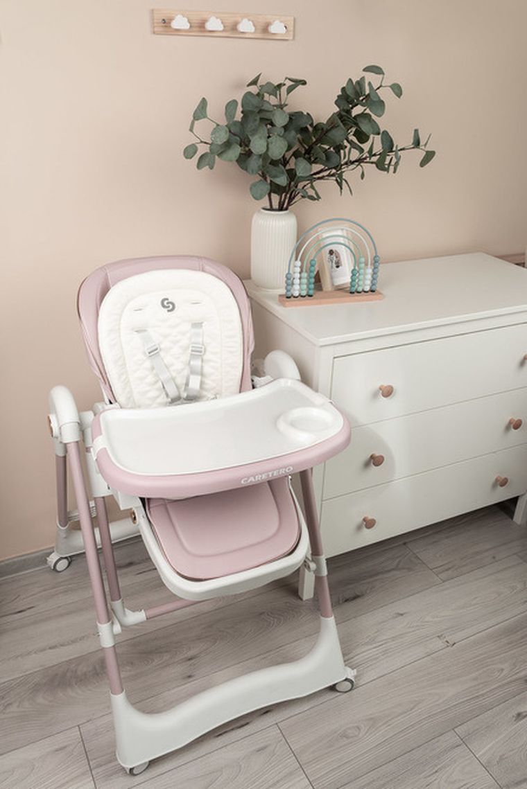 Caretero, Nesto, krzesełko do karmienia, pink