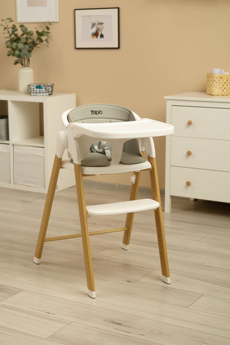 Caretero, Triplo, krzesełko do karmienia, 3w1, grey