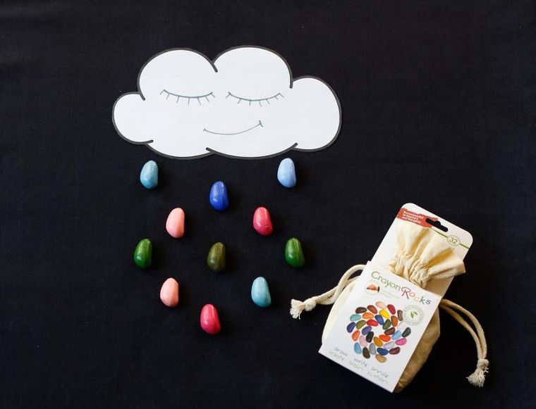 Crayon Rocks, kredki woskowe w pudełku, 16 kolorów, 64 szt.