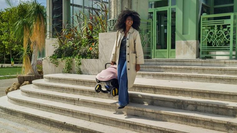 Doona, Doona I, mobilny fotelik samochodowy, blush pink