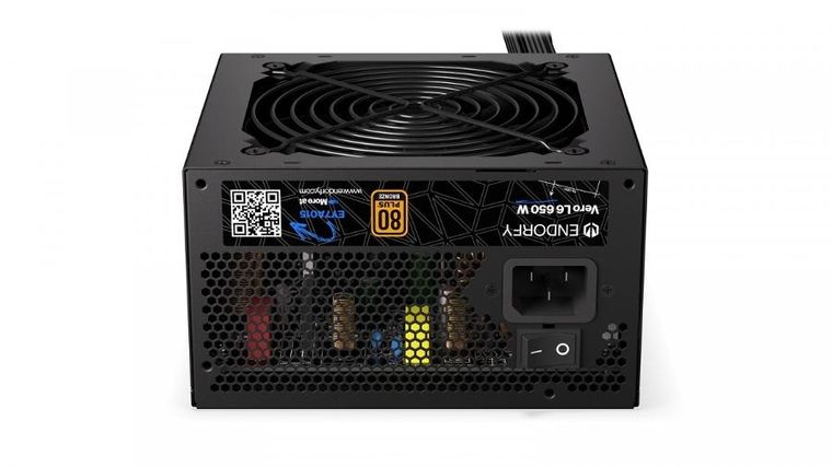 Endorfy, Vero L6 80 Plus, zasilacz, 650W, brązowy