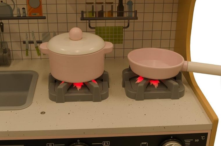 Enero, kuchnia drewniana, lampka LED, wooden, 87-30-83.5 cm