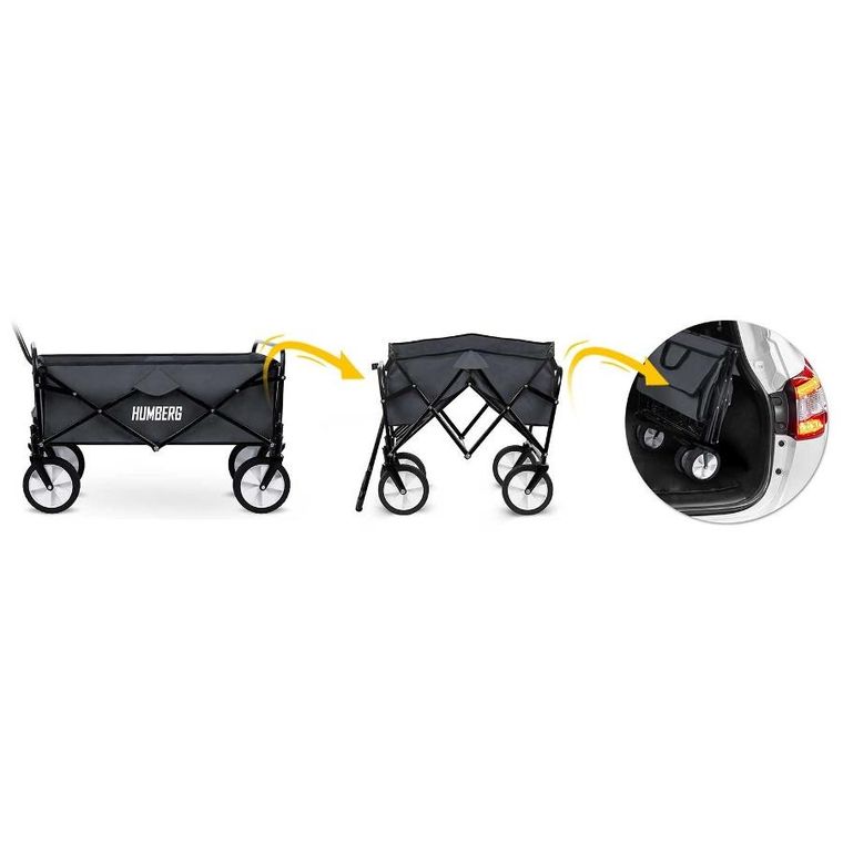 Humberg, wózek transportowy, składany, 80l