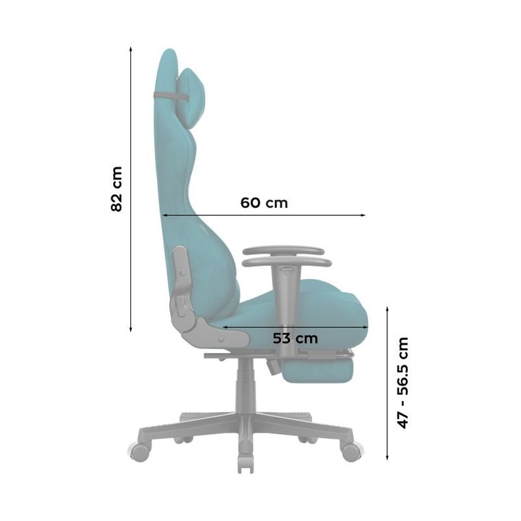Huzaro, Force 5.7 Teal, fotel gamingowy