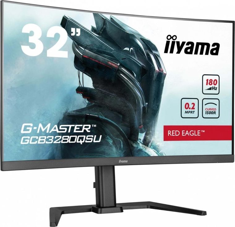 Iiyama, monitor, 32", GCB3280QSU-B2, VA, QHD, 180Hz, 1500R, 0,2ms, 4xUSB, 350cd