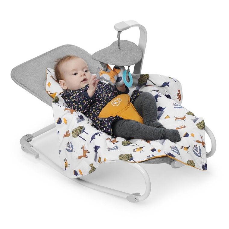 Kinderkraft, Felio, leżaczek 3w1, Peony Rose