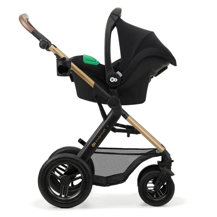 Kinderkraft, Moov 2 Air, wózek wielofunkcyjny, 3w1, Pure Black