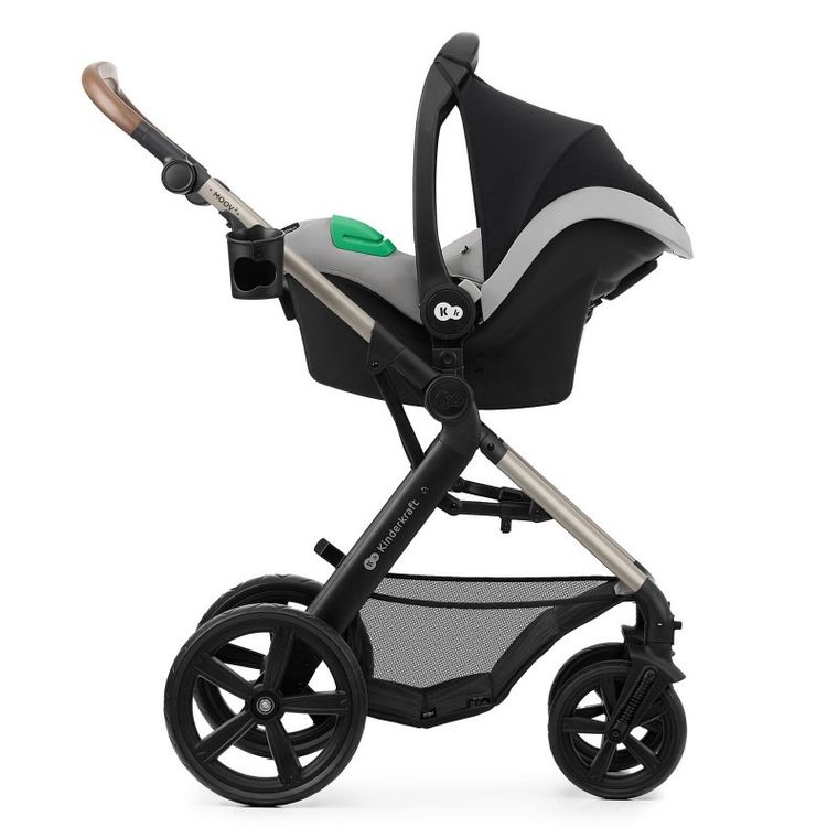 Kinderkraft, Moov 2, Eva Wheels, wózek wielofunkcyjny 4w1, Moonlight Grey