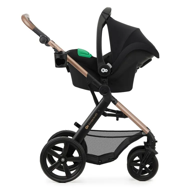 Kinderkraft, Moov 2, Eva Wheels, wózek wielofunkcyjny 4w1, Sand Beige