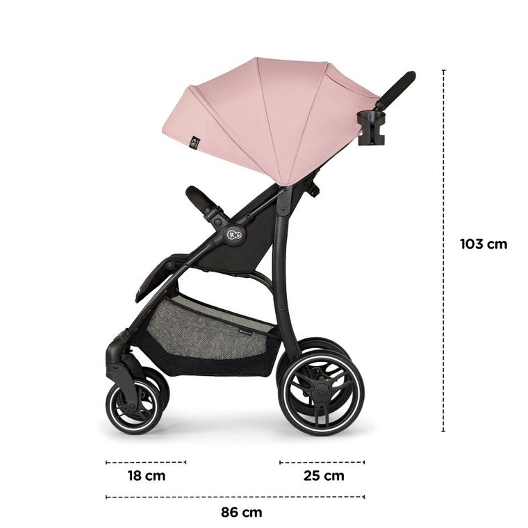 Kinderkraft, Trig 2, wózek spacerowy, Pink