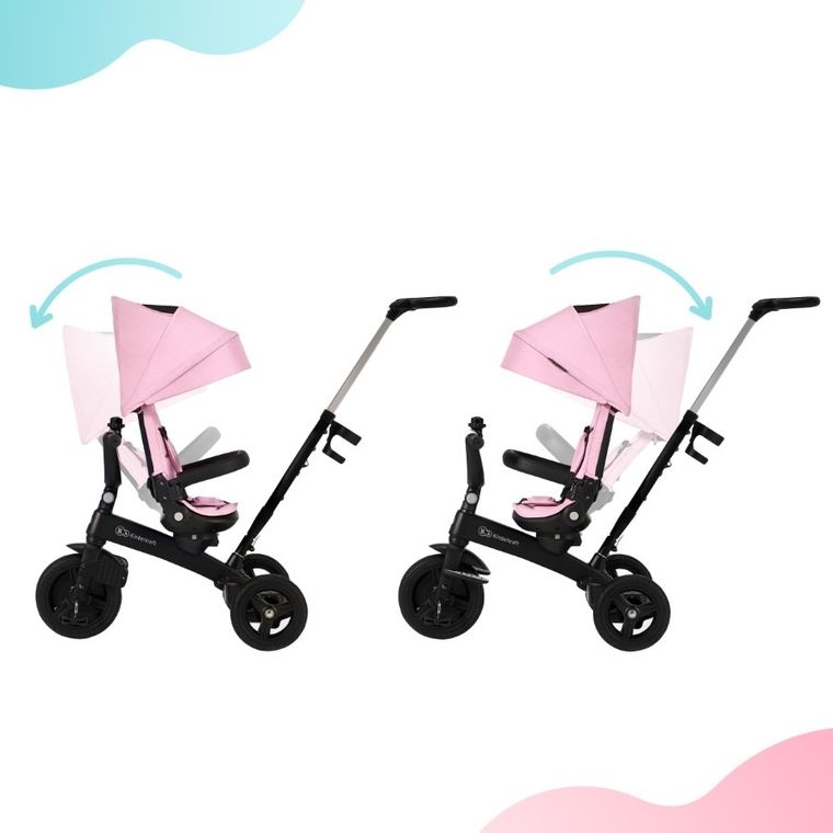 Kinderkraft, Twipper, rowerek trójkołowy, Pink