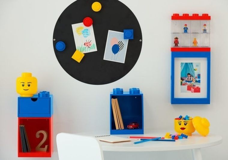 LEGO, mała głowa, chłopiec, pojemnik do przechowywania, rozmiar S, 2l