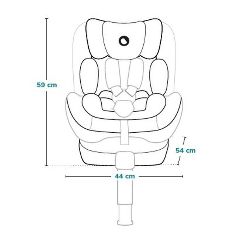 Lionelo, Harmony, I-Size, fotelik samochodowy, Carbon Bamboo, 40-150 cm