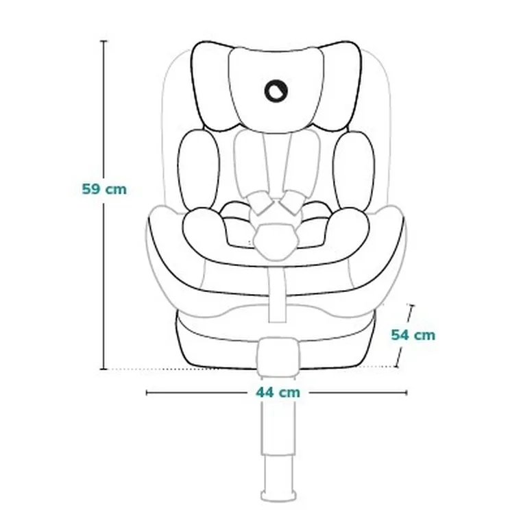 Lionelo, Harmony, I-Size, fotelik samochodowy, Concrete Bamboo, 40-150 cm