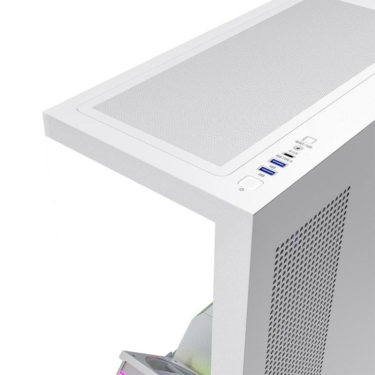 Modecom, Volcano Stellar Plus, obudowa komputerowa, ARGB MIDI 8F, biała