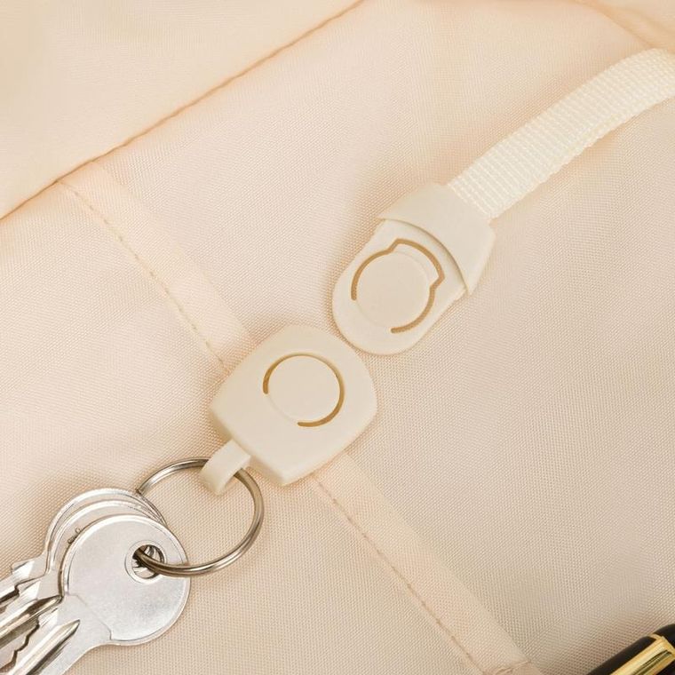 Peterson, plecak podróżny z siatkowaną przegrodą i paskami kompresyjnymi, ecru