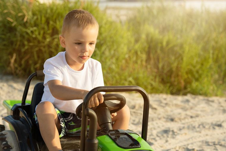 Toyz, Hector, Traktor, pojazd na akumulator, czerwony