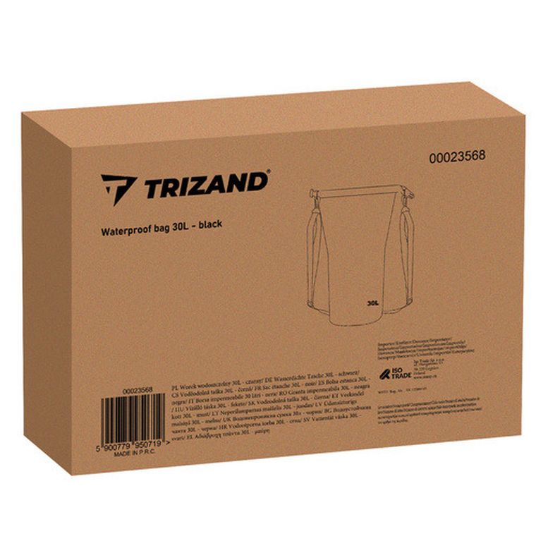 Trizand, worek wodoszczelny, czarny, 30l