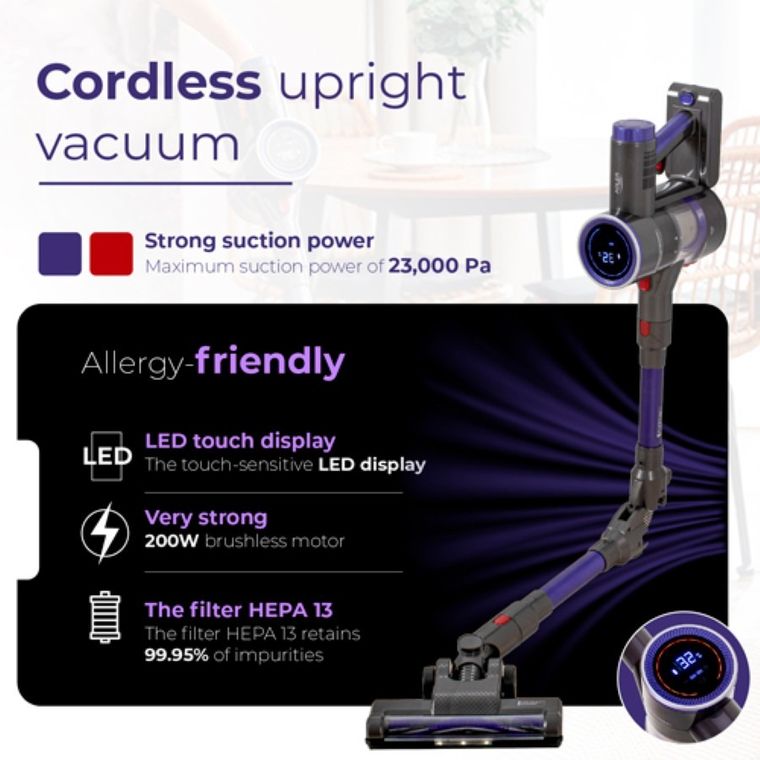 Adler, Pro, bezprzewodowy odkurzacz, pionowy