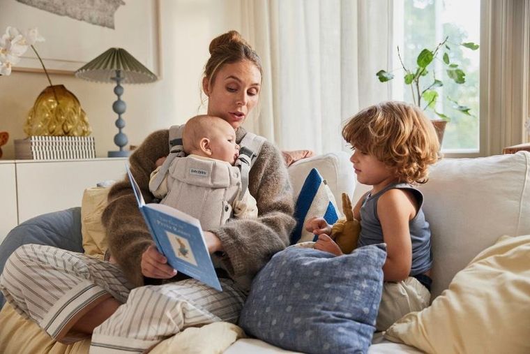 BabyBjörn, Harmony, nosidełko, woven, jasny beż