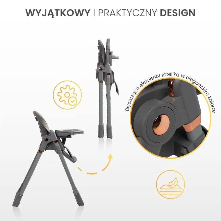 Caretero, Vars, krzesełko do karmienia, beige